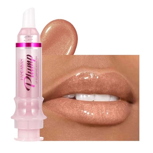 Plumping Lip Gloss, Tinted Jelly Lip Plumper Gloss, Lip Stain Tint, Waterproof Long Lasting Glow Moisturizing Subtle Shine Lip Plumping Extreme Lip Gloss (New 04#) von HOPHAT