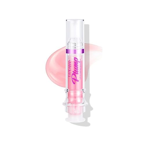 Plumping Lip Oil With Chili Extract - Clear Pink Instant Plumper Lip Gloss, Hydrating & Nourishing Tinted Lip Balm Liquid Lipstick for Day & Night Moisturizing Lips (01#) Plumping Lip Oil With Chili Extract - Clear Pink Instant Plumper Lip Gloss, Hydrating & Nourishing Tinted Lip Balm Liquid Lipstick for Day & Night Moisturizing Lips (01#) von HOPHAT