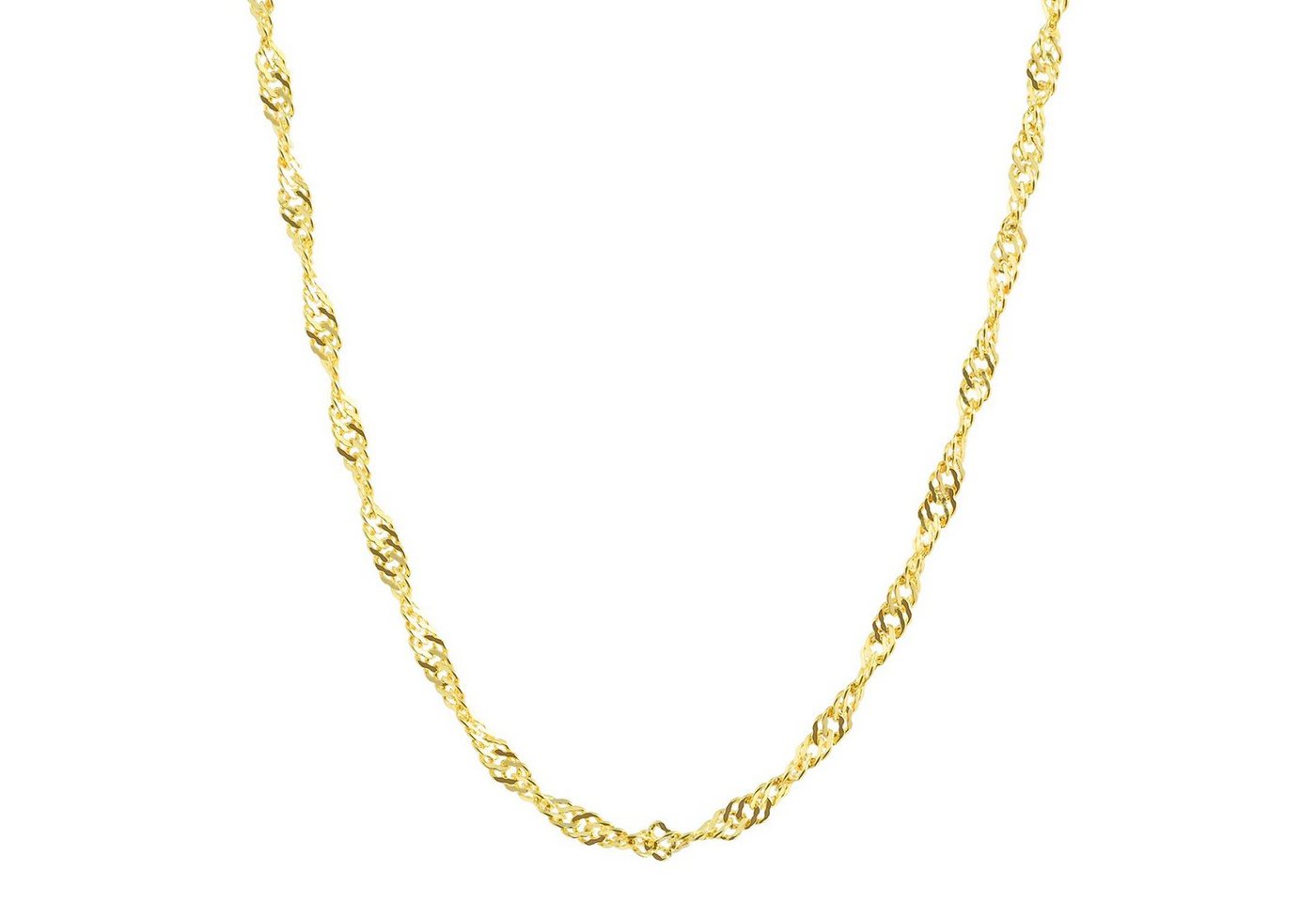 HOPLO Goldkette Goldkette Singapurkette Länge 50cm - Breite 1,0mm - 333-8 Karat Gold, Made in Germany von HOPLO