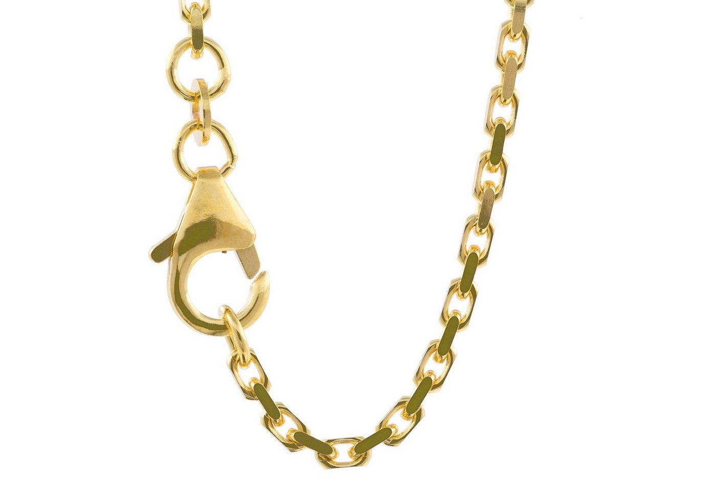 HOPLO Goldkette Ankerkette diamantiert Länge 50cm - Breite 1,8mm - 333-8 Karat Gold, Made in Germany von HOPLO