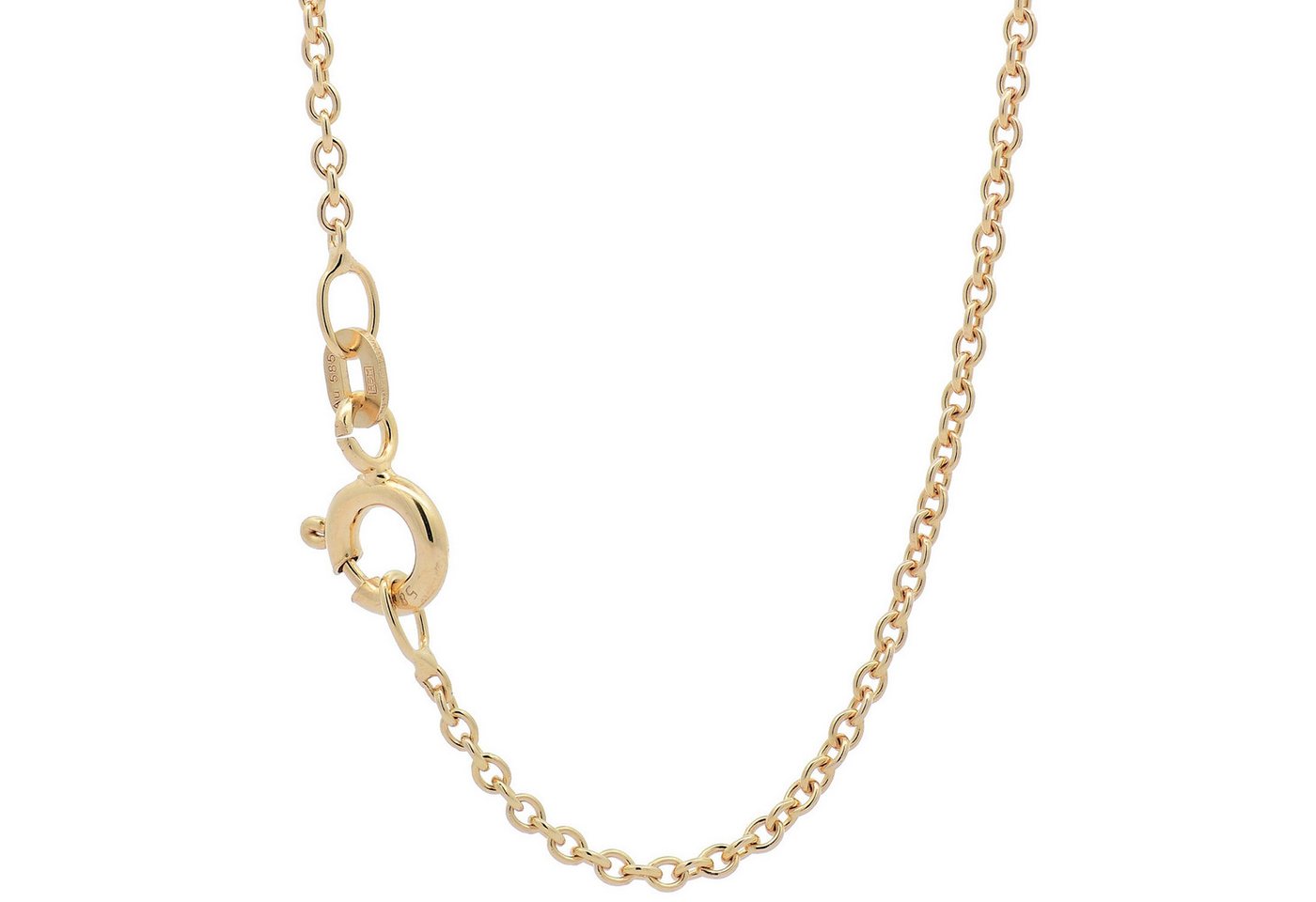 HOPLO Goldkette Goldkette Ankerkette Länge 36cm - Breite 1,5mm - 585-14 Karat Gold, Made in Germany von HOPLO
