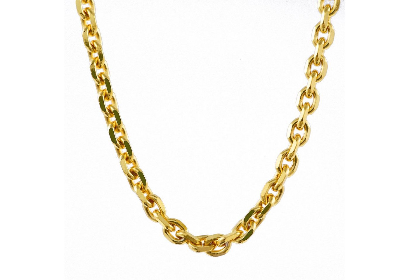 HOPLO Goldkette Ankerkette diamantiert Länge 38cm - Breite 1,7mm - 333-8 Karat Gold, Made in Germany von HOPLO