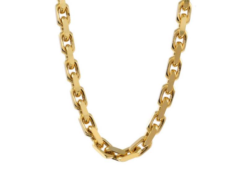 HOPLO Goldkette Ankerkette diamantiert Länge 42cm - Breite 2,5mm - 585-14 Karat Gold, Made in Germany von HOPLO