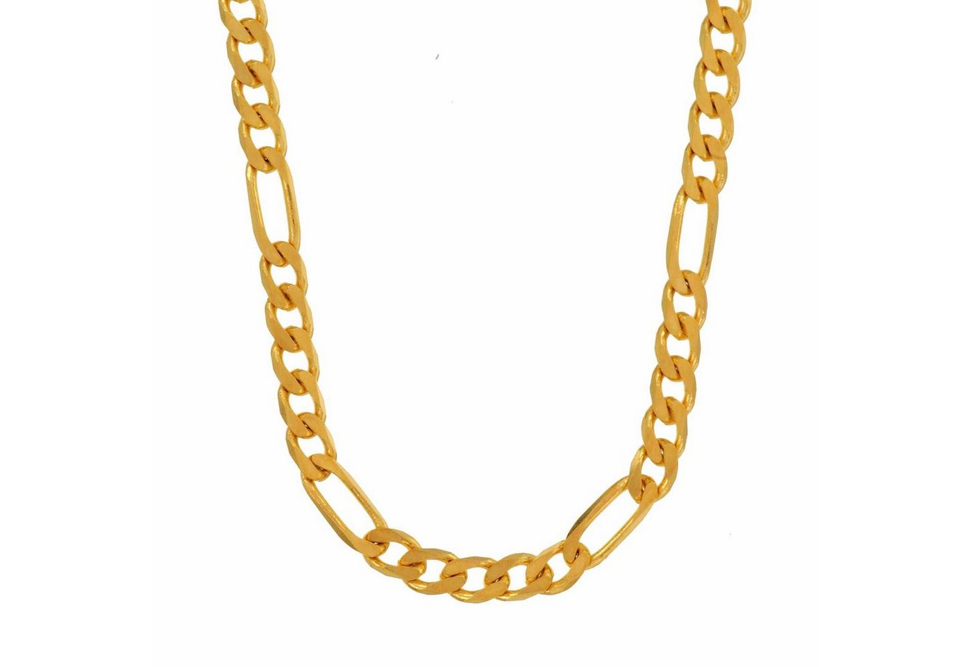 HOPLO Goldkette Goldkette Figarokette Länge 45cm - Breite 3,4mm - 333-8 Karat Gold, Made in Germany von HOPLO