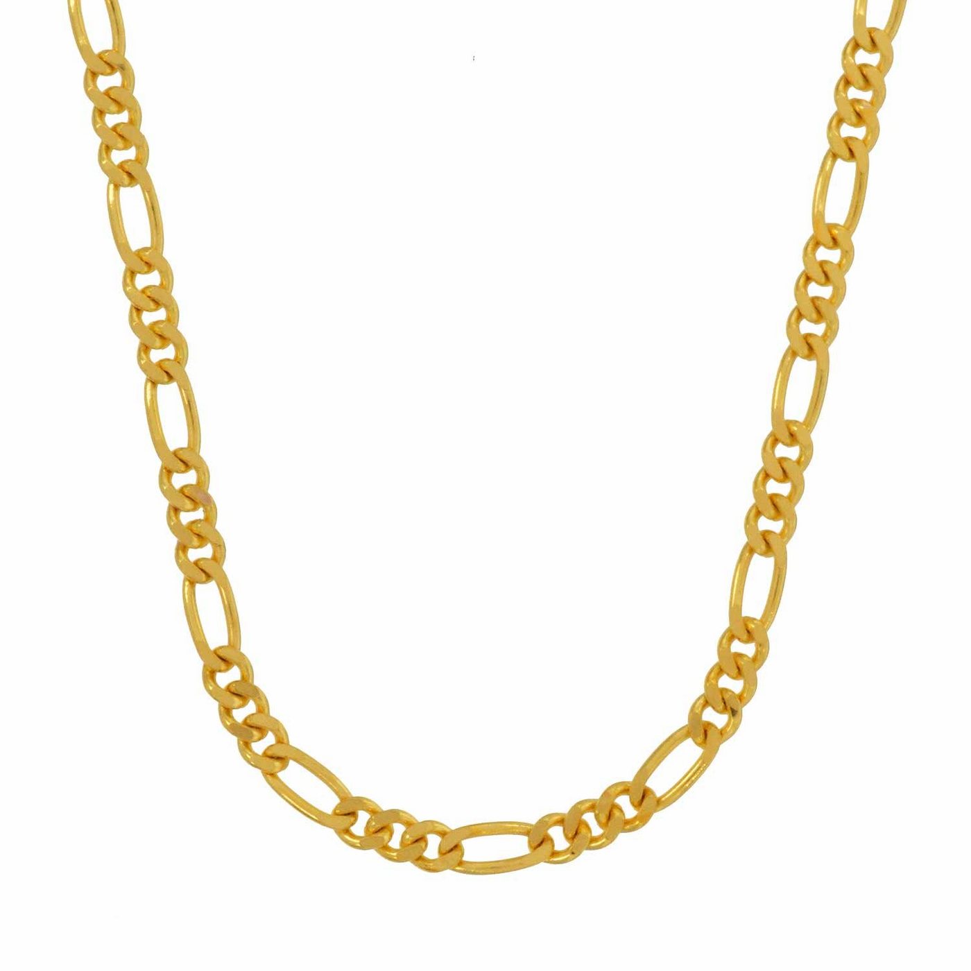 HOPLO Goldkette Goldkette Figarokette Länge 50cm - Breite 2,2mm - 585-14 Karat Gold, Made in Germany von HOPLO