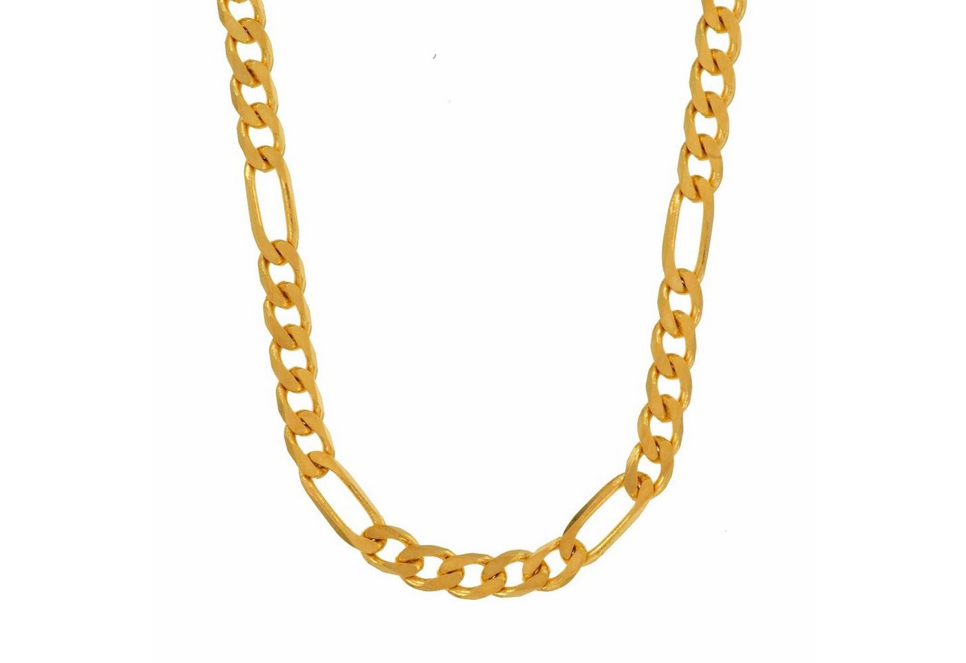 HOPLO Goldkette Goldkette Figarokette Länge 45cm - Breite 2,8mm - 585-14 Karat Gold, Made in Germany von HOPLO