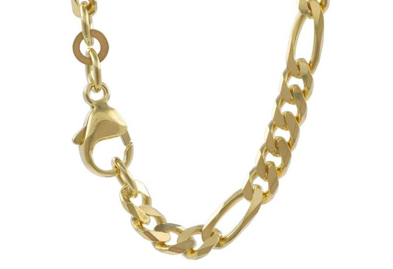 HOPLO Goldkette Goldkette Figarokette Länge 55cm - Breite 4,5mm - 585-14 Karat Gold, Made in Germany von HOPLO