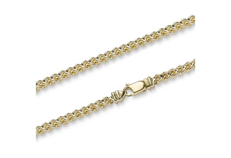 HOPLO Goldkette Goldkette Franco Kette Armkette 3,5 mm 19 cm 585-14 Karat Gold, Made in Germany von HOPLO