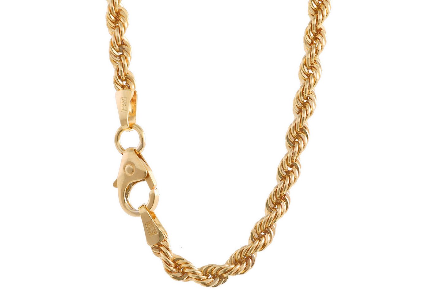 HOPLO Goldkette Goldkette Kordelkette Länge 50cm - Breite 2,7mm - 333-8 Karat Gold, Made in Germany von HOPLO