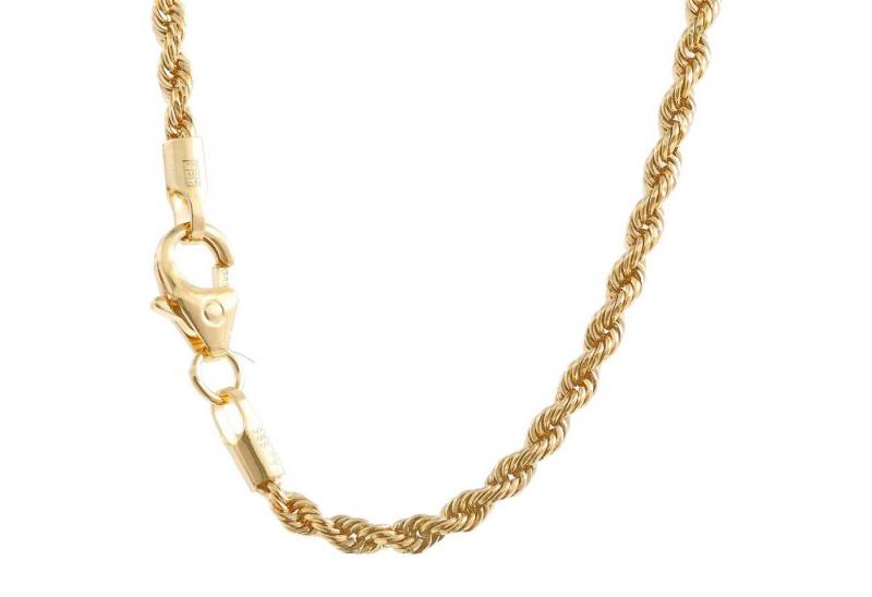 HOPLO Goldkette Goldkette Kordelkette Länge 60cm - Breite 2,1mm - 585-14 Karat Gold, Made in Germany von HOPLO