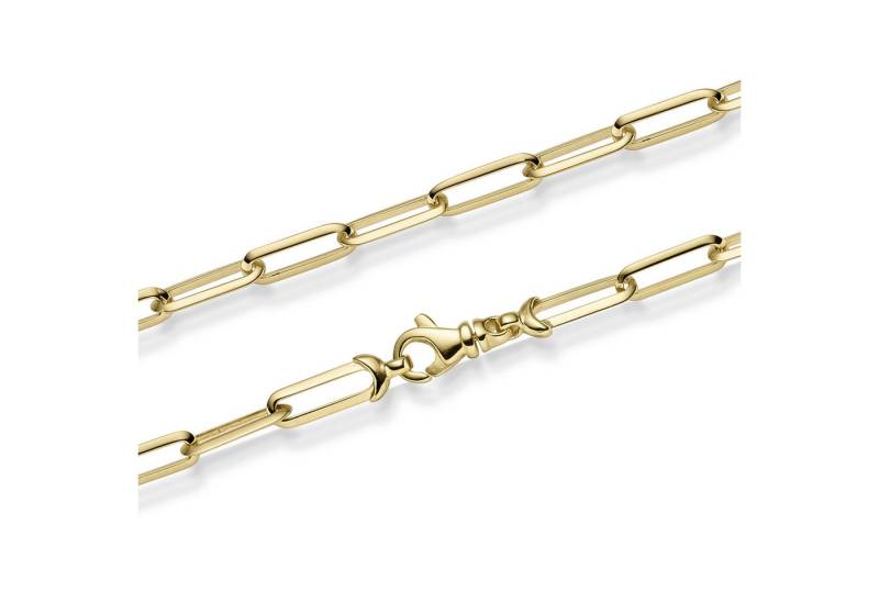 HOPLO Goldkette Goldkette Paper Clip Kette Armkette 4,5 mm 19 cm 585 - 14 Karat Gold, Made in Germany von HOPLO