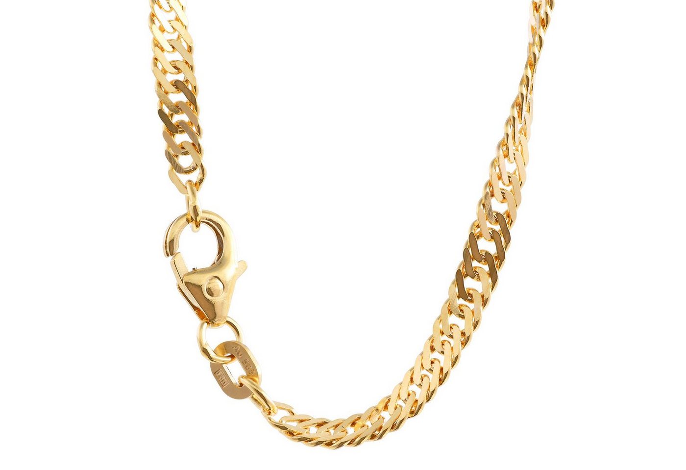 HOPLO Goldkette Goldkette Singapurkette Länge 45cm - Breite 2,9mm - 585-14 Karat Gold, Made in Germany von HOPLO