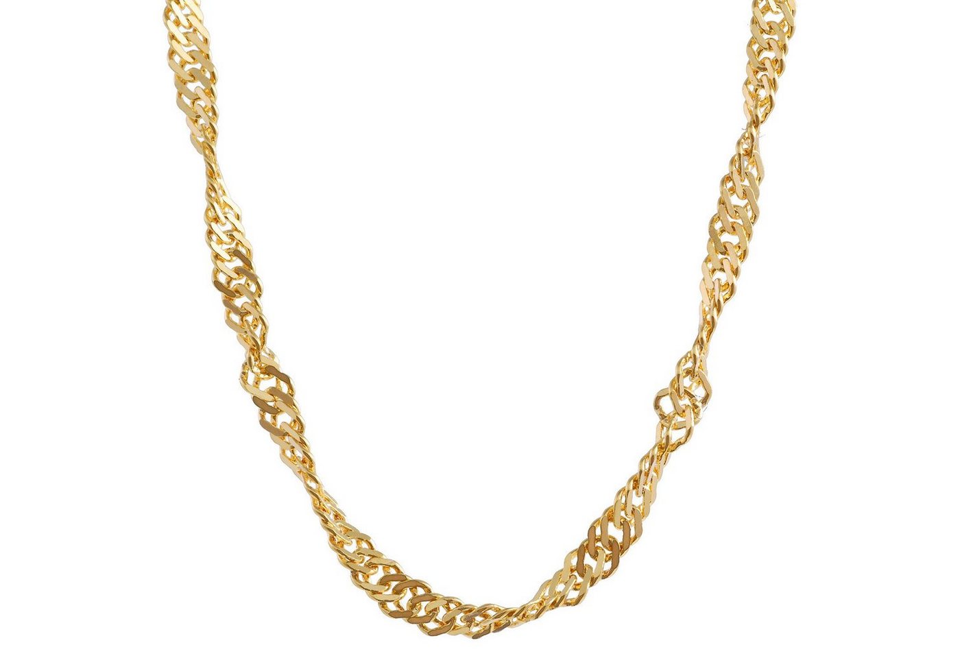 HOPLO Goldkette Goldkette Singapurkette Länge 55cm - Breite 1,8mm - 585-14 Karat Gold, Made in Germany von HOPLO