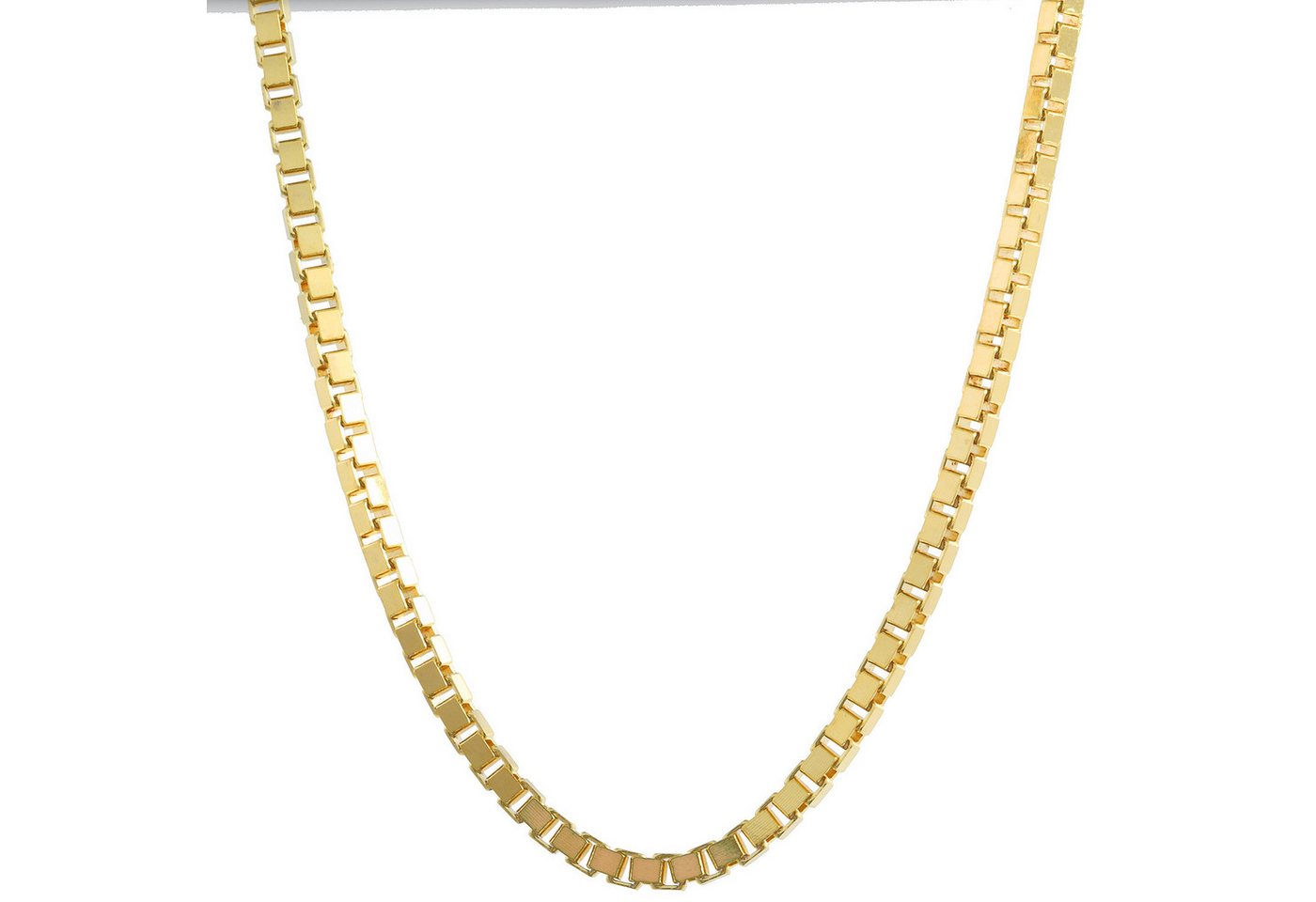 HOPLO Goldkette Goldkette Venezianerkette Länge 50cm - Breite 1,4mm - 585-14 Karat Gol, Made in Germany von HOPLO