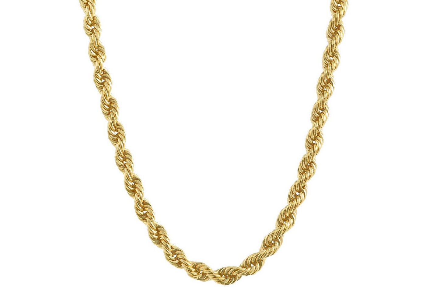 HOPLO Goldkette Goldkette Kordelkette Länge 45cm - Breite 1,8mm - 750-18 Karat Gold, Made in Germany von HOPLO