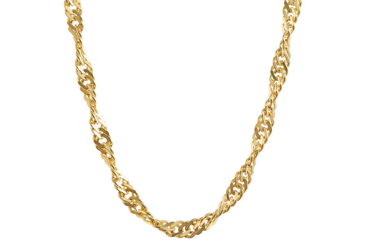 HOPLO Goldkette Goldkette Singapurkette Länge 42cm - Breite 2,2mm - 333-8 Karat Gold, Made in Germany von HOPLO