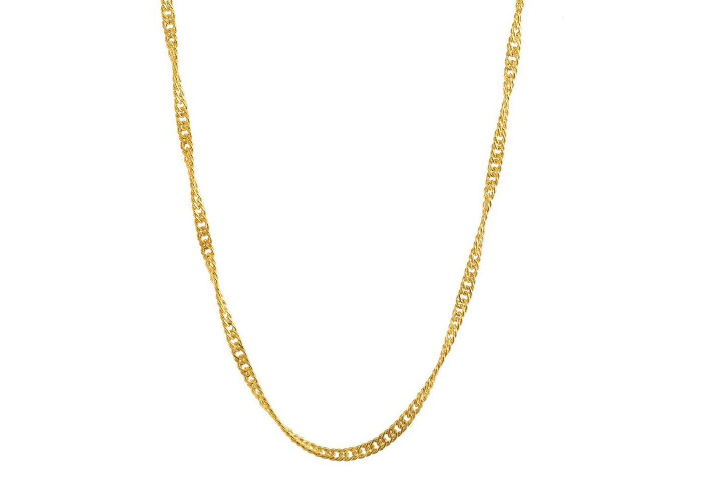 HOPLO Goldkette Goldkette Singapurkette Länge 40cm - Breite 1,0mm - 585-14 Karat Gold, Made in Germany von HOPLO