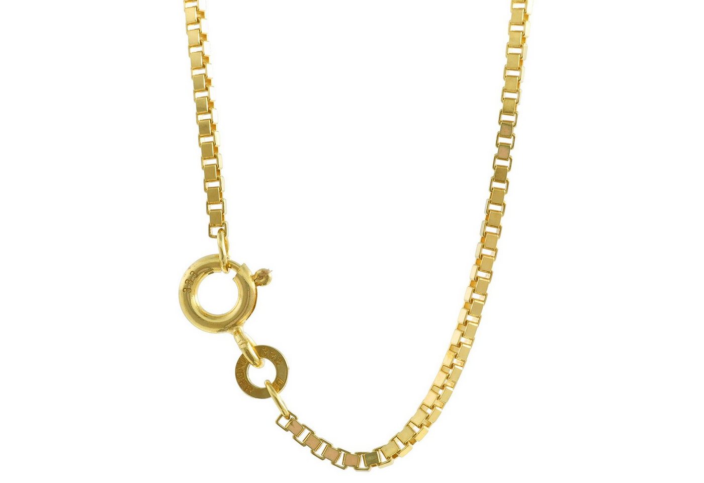 HOPLO Goldkette Goldkette Venezianerkette Länge 40cm - Breite 1,4mm - 333-8 Karat Gold, Made in Germany von HOPLO