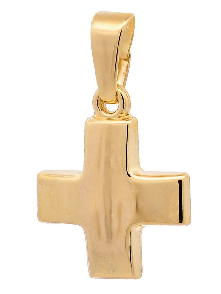 HOPLO Kettenanhänger Kettenanhänger Gold Anhänger Kreuz massiv 585 - 14 Karat Gold, Made in Germany HOPLO Kettenanhänger Kettenanhänger Gold Anhänger Kreuz massiv 585 - 14 Karat Gold, Made in Germany von HOPLO