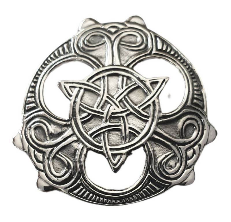 HOPLO Kettenanhänger Nordisches Schmuck Anhänger Keltische Triade 925er Silber 40 x 38 mm von HOPLO