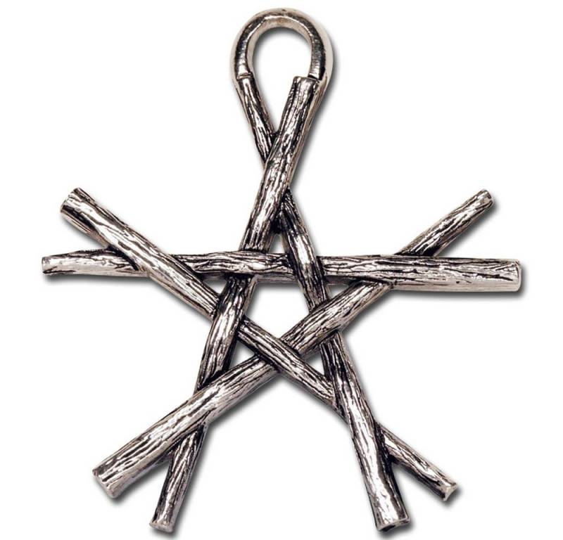 HOPLO Kettenanhänger PENTAGRAMM DER ZAUBERSTÄBE Schmuck Anhänger Pentagramm 40x40mm + Kette von HOPLO