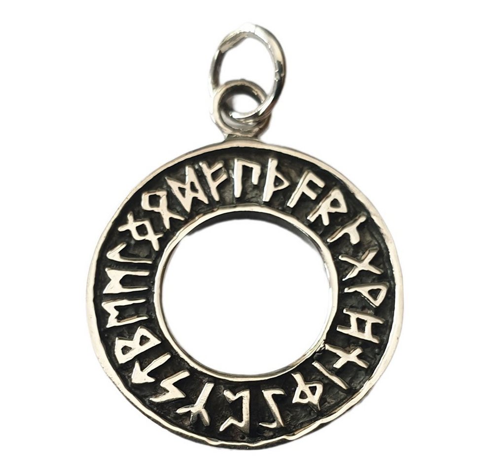 HOPLO Kettenanhänger Silberanhänger Futhark Silber Wikinger Viking Schmuck Runen 22mm von HOPLO