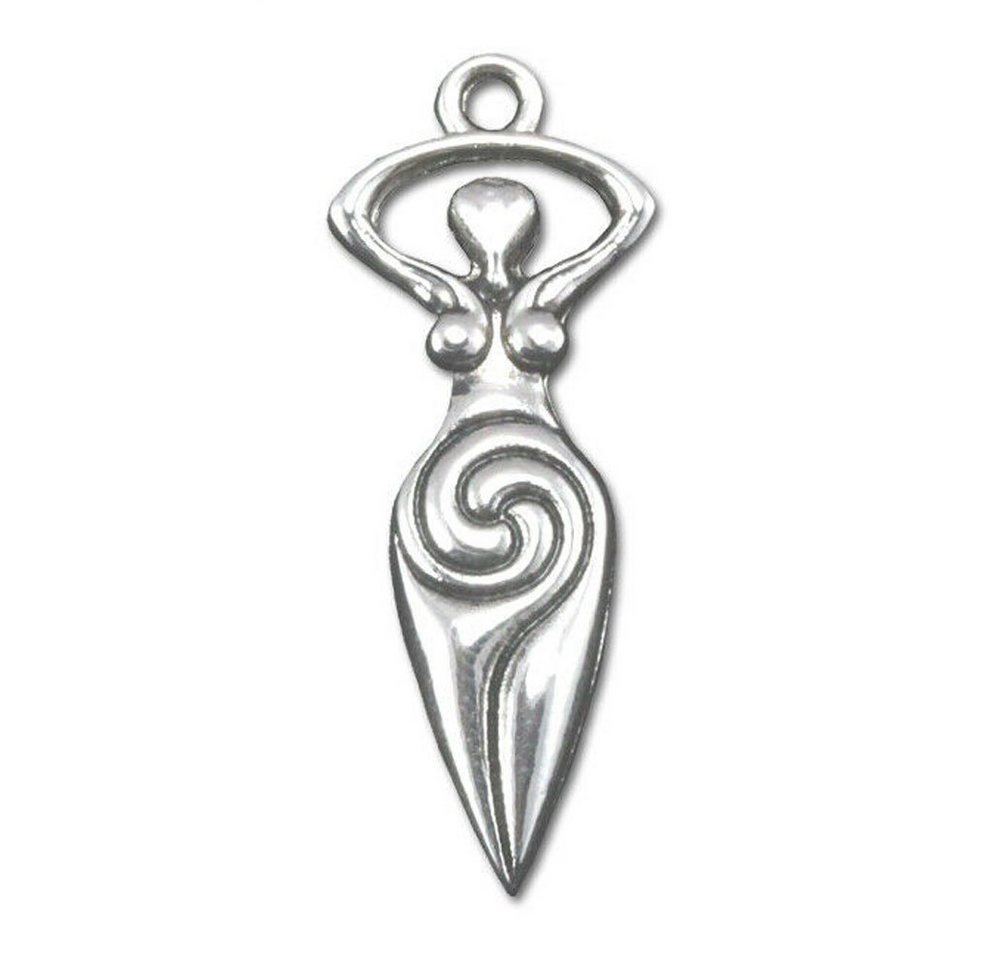 HOPLO Kettenanhänger Spiral-Göttin Schmuck Anhänger versilbert mit Kette und Satinbeutel 40 von HOPLO