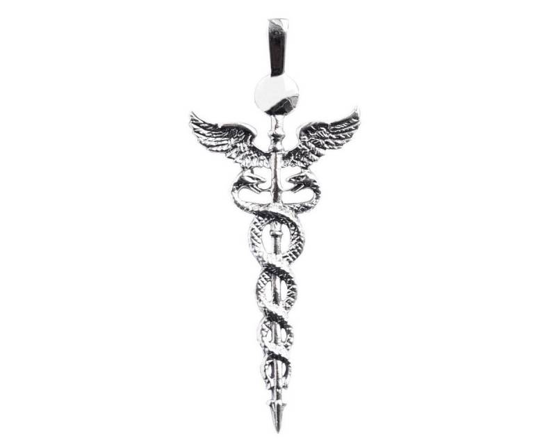 HOPLO Kettenanhänger Stab der Heilung groß Anhänger 925er Silber 72x31mm HOPLO Kettenanhänger Stab der Heilung groß Anhänger 925er Silber 72x31mm von HOPLO
