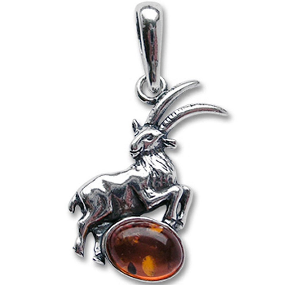 HOPLO Kettenanhänger Sternzeichen Steinbock Schmuck Anhänger 925er Silber Zodiac 30x15mm von HOPLO