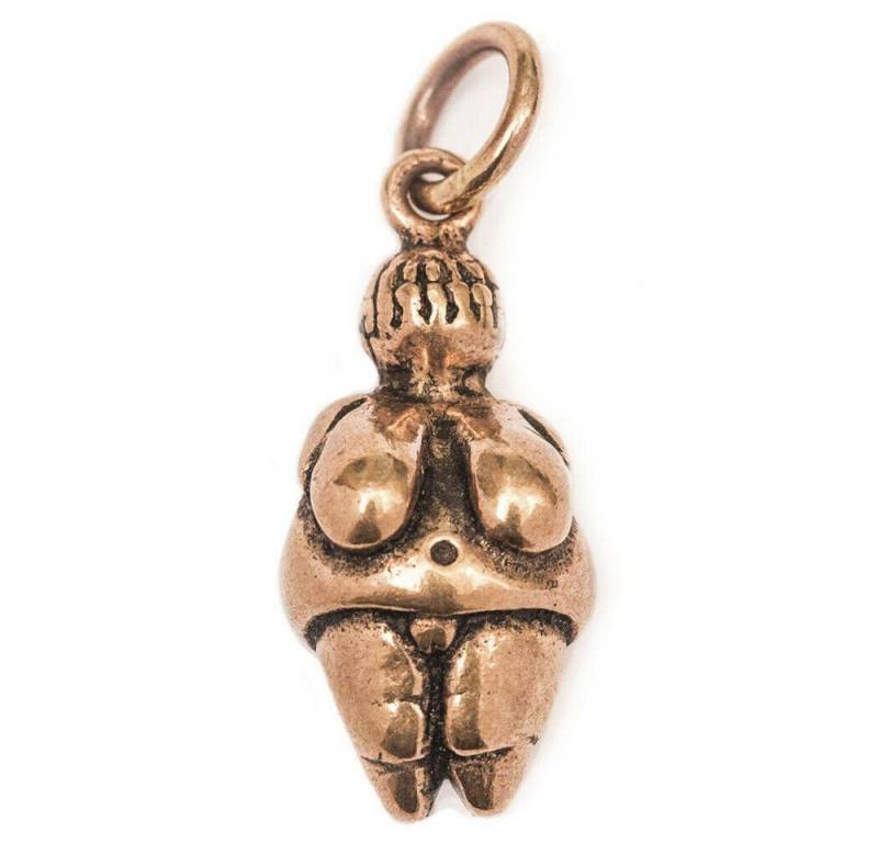 HOPLO Kettenanhänger Venus Willendorf Bronze Anhänger Schmuck - Mittelalter Fruchtbarkeit von HOPLO