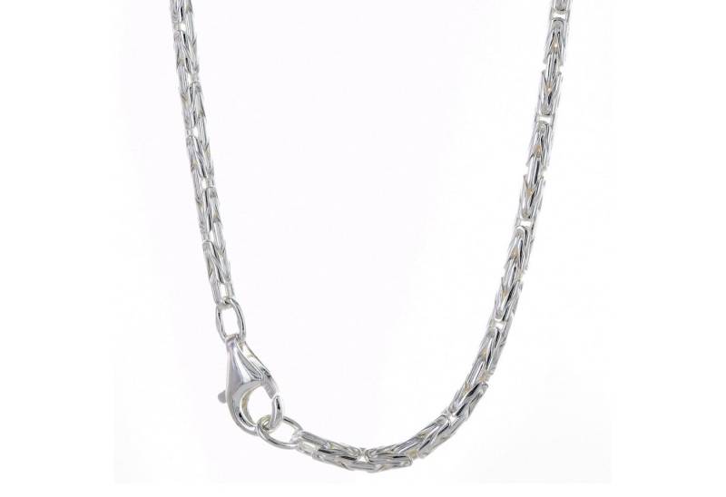 HOPLO Königskette Silberkette Königskette Länge 65cm - Breite - 925 Silber, Made in Germany von HOPLO