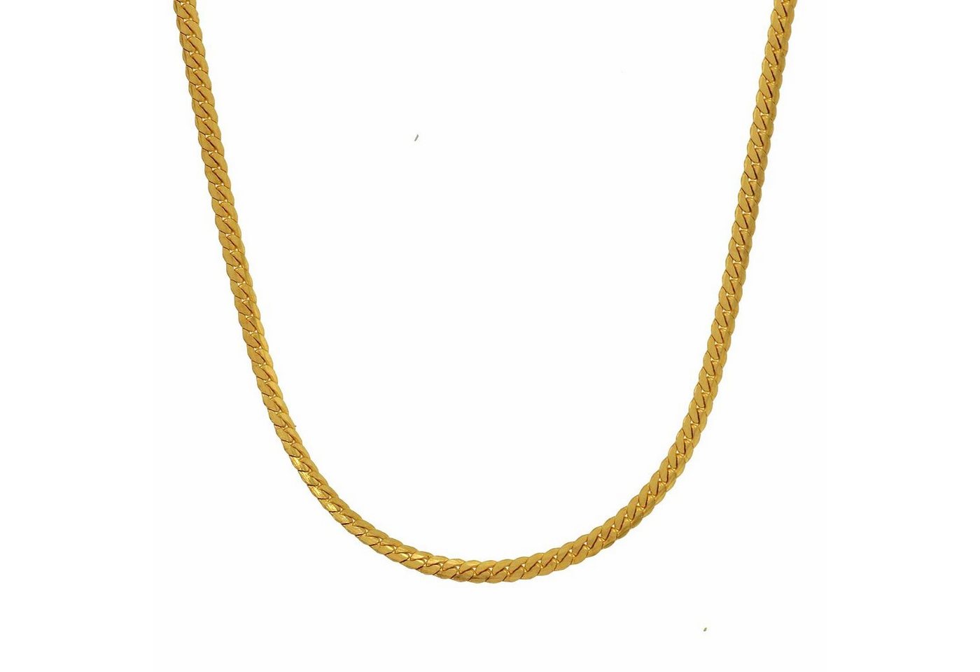 HOPLO Panzerkette Goldkette Panzerkette Länge 45cm - Breite 1,4mm - 333-8 Karat Gold, Made in Germany von HOPLO