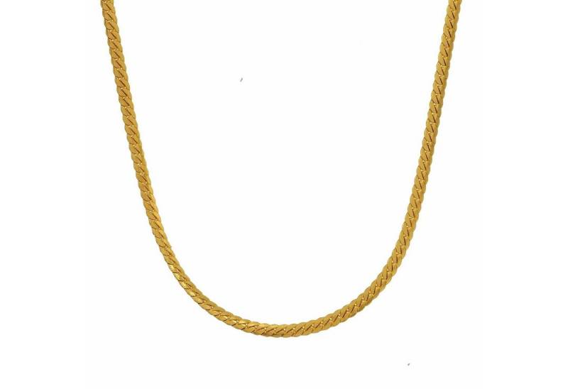 HOPLO Panzerkette Goldkette Panzerkette Länge 45cm - Breite 1,4mm - 333-8 Karat Gold, Made in Germany von HOPLO