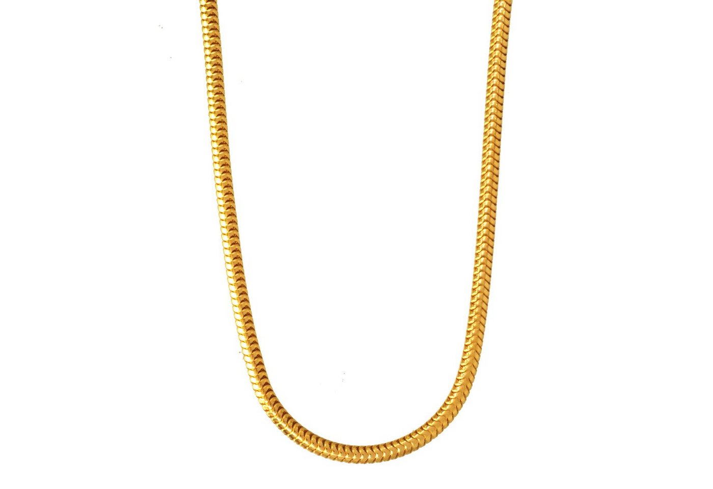 HOPLO Schlangenkette Goldkette Schlangenkette Länge 50cm - Breite 1,9mm - 333-8 Karat Gold, Made in Germany von HOPLO