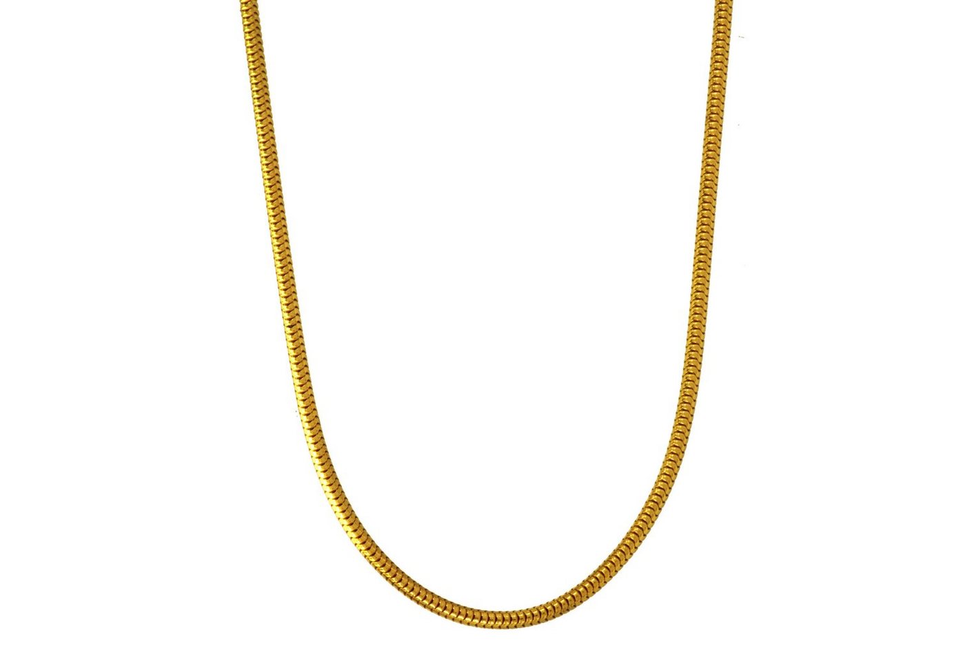 HOPLO Schlangenkette Goldkette Schlangenkette Länge 45cm - Breite 1,4mm - 333-8 Karat Gold, Made in Germany von HOPLO