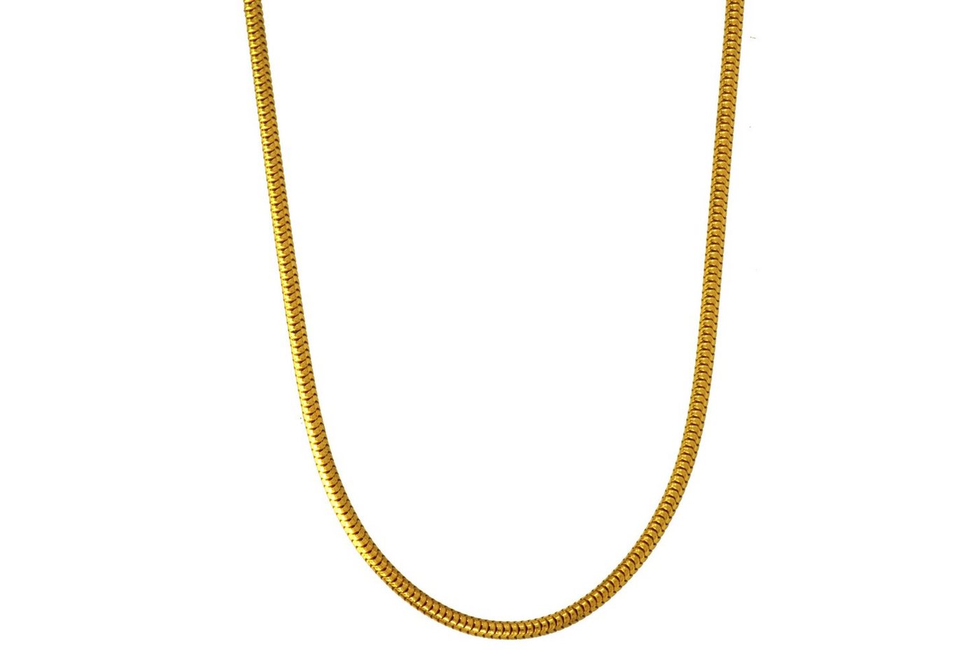 HOPLO Schlangenkette Goldkette Schlangenkette Länge 50cm - Breite 1,4mm - 333-8 Karat Gold, Made in Germany von HOPLO