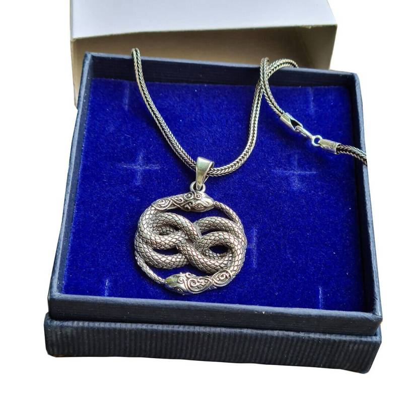 HOPLO Silberkette HOPLO Set Auryn Aurin mit geschwärzter hochwertiger echter Silberkett von HOPLO