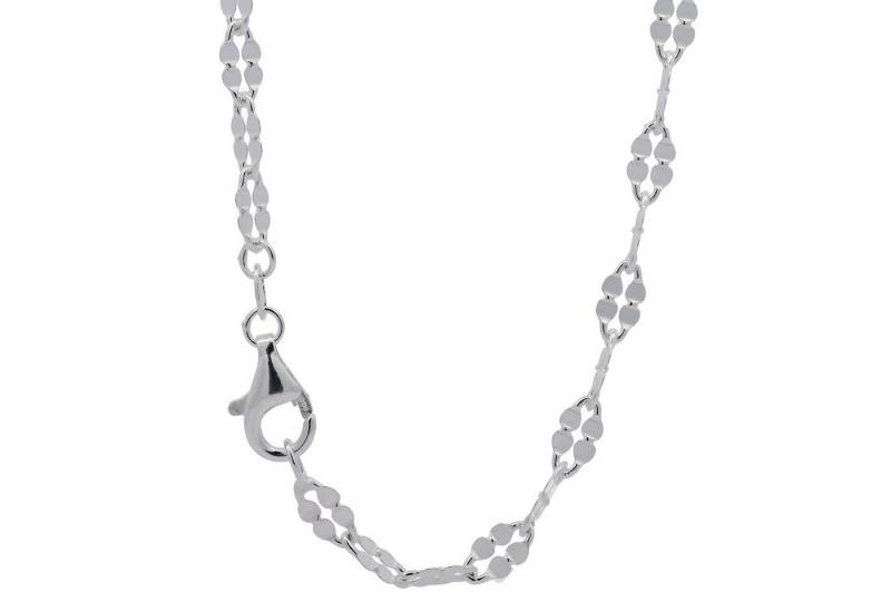 HOPLO Silberkette Silberkette Blumenkette Halskette 3,7 mm massiv 925 Silber, Made in Germany von HOPLO