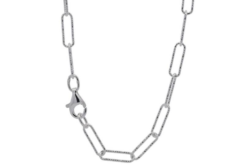 HOPLO Silberkette Silberkette Büroklammer Style Halskette 3,7 mm massiv 925 Silber, Made in Germany HOPLO Silberkette Silberkette Büroklammer Style Halskette 3,7 mm massiv 925 Silber, Made in Germany von HOPLO