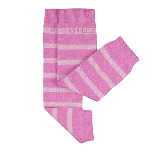 Hoppediz Babystulpen aus Kashmir / Merinowolle, Baby Leg Warmers, Einheitsgröße, pink rosa gestreift von Hoppediz