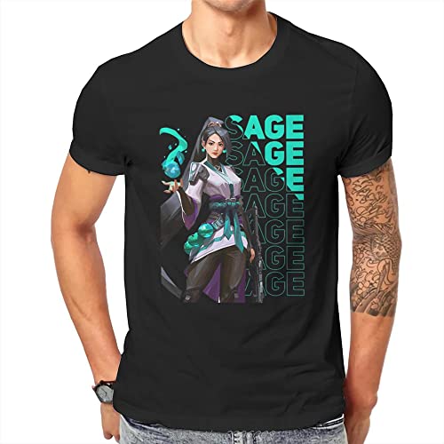 VALORANT Game Sage T Shirt Fashion Tshirt Large O-Neck Men Clothing Black 3XL VALORANT Game Sage T Shirt Fashion Tshirt Large O-Neck Men Clothing Black 3XL von HOREB