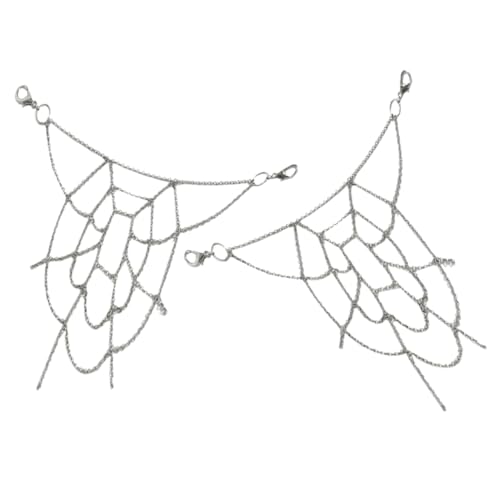 2 Stück Gothic Hosenkette Punk Style Silber Hip Hop Metall Kette für Damen Herren Vielseitig für Partys Besondere Anlässe von HORIALENCE