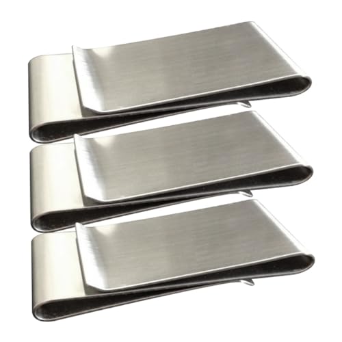 3 Stück Teiliges Geldclip Kartenetui Metall Minimalistischer Geldscheinhalter für Herren für Kreditkarten Ids Tragbar Langlebig von HORIALENCE