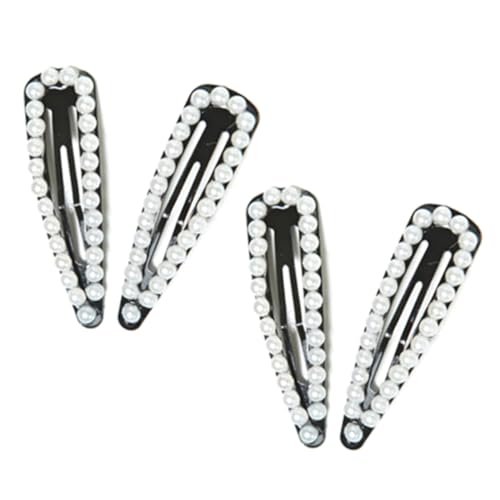 4 Stück Perlen Haarspangen für Frauen Clips für Hochzeiten Partys mit Starkem Halt Zuverlässiger Funktionalität von HORIALENCE