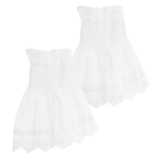 HORIALENCE Abnehmbare Spitzenärmel Mit Lagenmuster Handgelenkmanschetten Kostümzubehör Für Pullover Blusen Mäntel Kleidungszubehör Für Frauen Damen Teenager von HORIALENCE