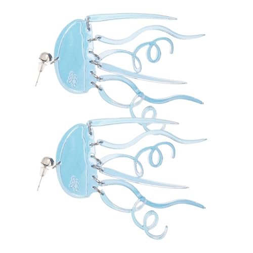 HORIALENCE 1 Paar Kreative Ohrringe Quallen Design für Damen Einzigartige und Niedliche Hängende Ohrringe für Verschiedene Outfits Betonung Persönlichen von HORIALENCE