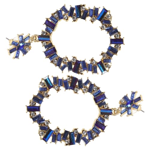 HORIALENCE 1 Paar Stylische Ohrringe für Damen Extravaganter Runder Ear Pendant Schmuck für Partys Hochzeiten und Besondere Anlässe Blau Leicht und HORIALENCE 1 Paar Stylische Ohrringe für Damen Extravaganter Runder Ear Pendant Schmuck für Partys Hochzeiten und Besondere Anlässe Blau Leicht und von HORIALENCE