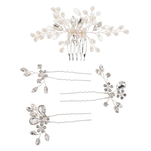HORIALENCE 1satz Braut Haarschmuck Handgefertigte Hochzeitsaccessoires Mit Haarklammern Blumen Haarnadeln Und Dekorativen Stecken Für Frauen Elegant Und Vielseitig Für Jeden Anlass von HORIALENCE