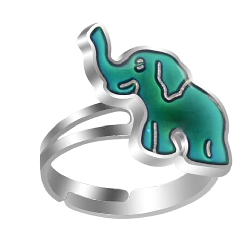 HORIALENCE 1 Stück Cartoon Ring für Frauen Thermochromischer Finger Ring Verstellbar und Vielseitig für Jede Gelegenheit Geeignet und Perfektes für Familie und Freunde von HORIALENCE