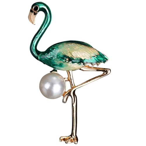 HORIALENCE 1 Stück Flamingo Brosche Legierung Kreative Emaille Anstecknadel für Frauen Farbenfrohes Design für Mode Taschen Pullover und Besondere Anlässe von HORIALENCE